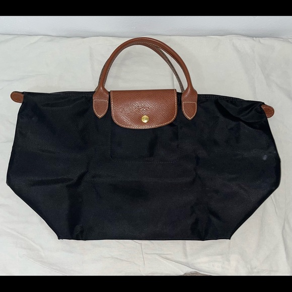 Black Large long champ Tote (short handles) - Picture 3 of 8